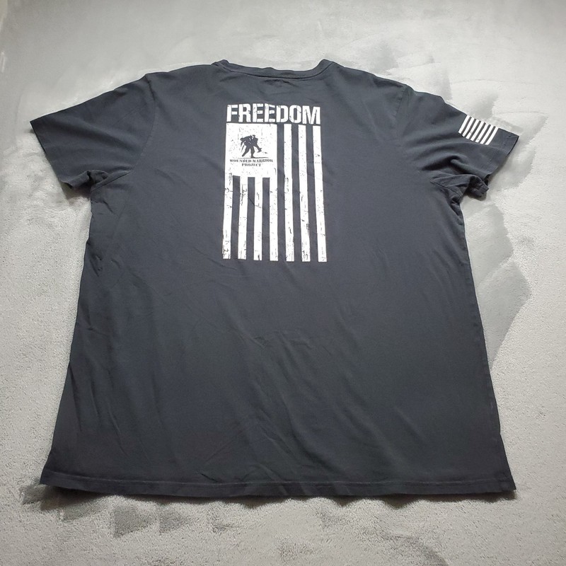 Under Armour Wounded Warrior Project Heat Gear Stretch T-shirt Black Mn Sz 2XL gallery