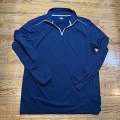 J Crew Pullover Mens XL Performance Quarter Zip Athletic Shirt Extra Large