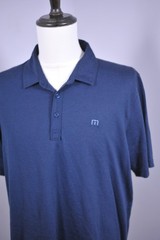 Travis Mathew The Zinna 2.0 Performance Golf Polo Shirt Dark Navy Men’s XL