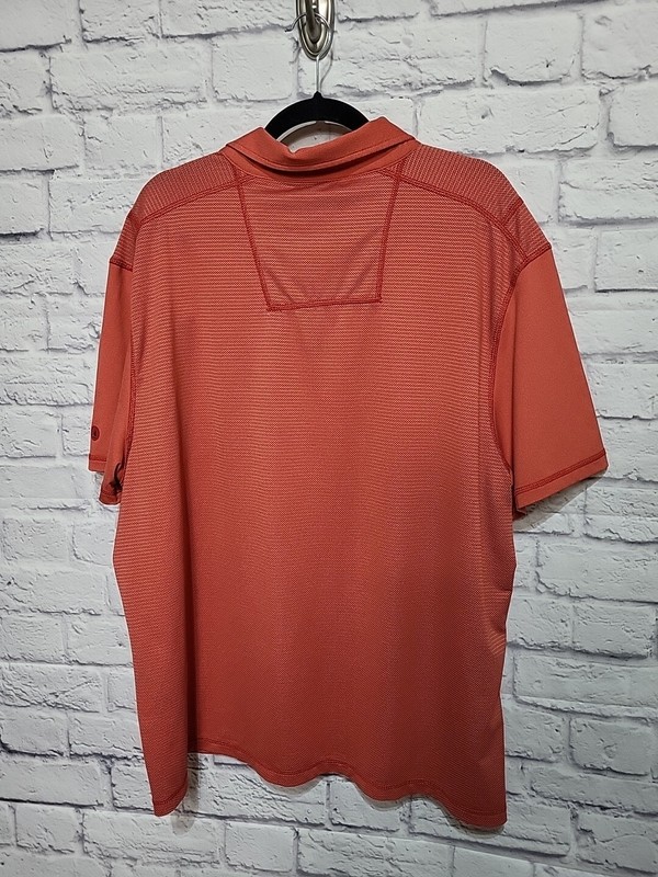 G.H. Bass Men's 2XL Polo Shirt Coral/Tangerine Golf Fishing Sports gallery