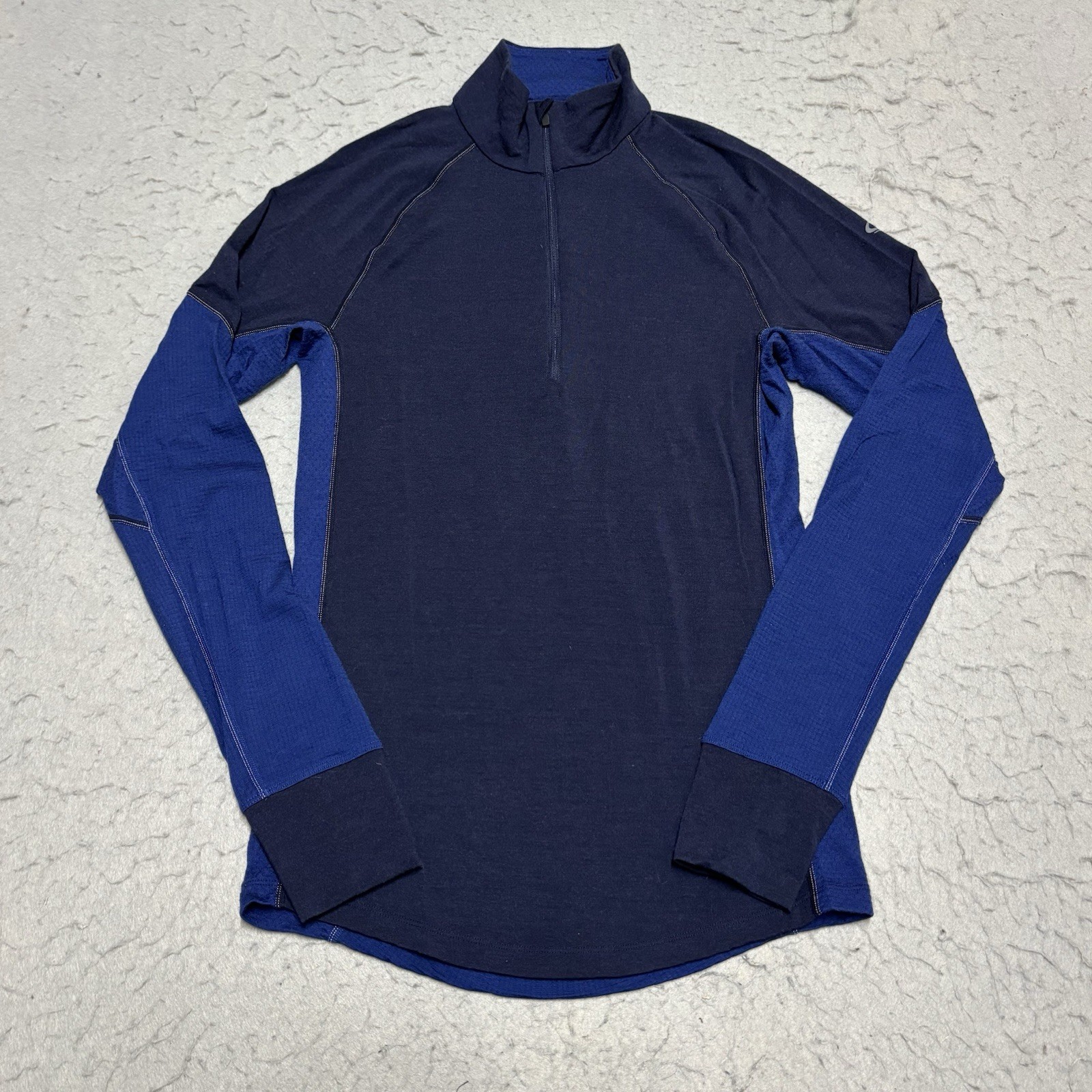 Icebreaker 1/4 Zip Pullover Mens Small Bodyfit Zone 260 Merino Wool Base Layer gallery
