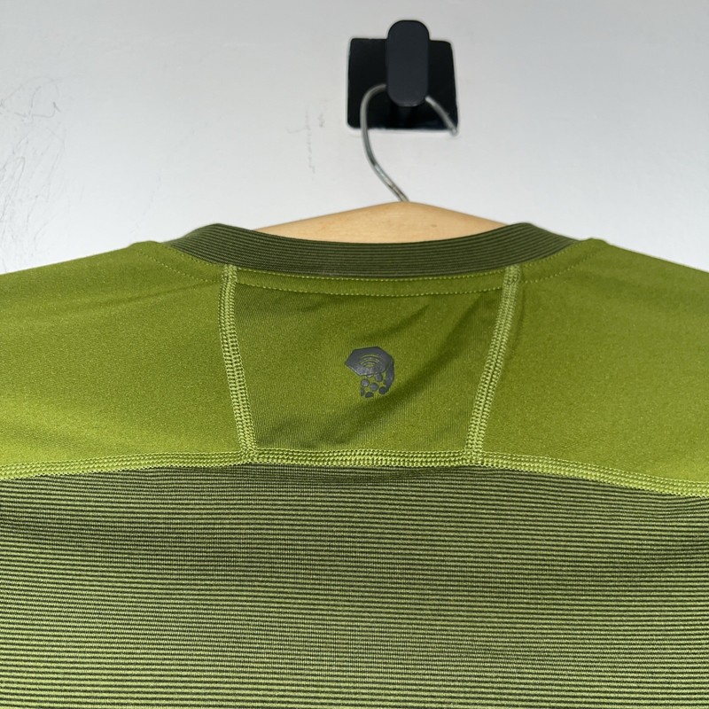 Mountain Hardwear Wicked Tech Performance Long Sleeve Green Large Wicking Hiking gallery