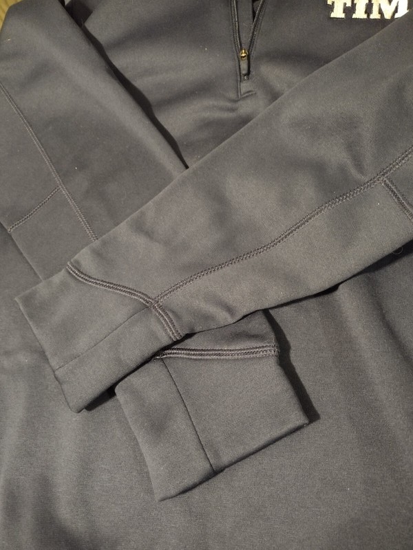 Nike Gulf Quarter Zip Pullover With Show Time Embroidered On Front Nike Logo On gallery