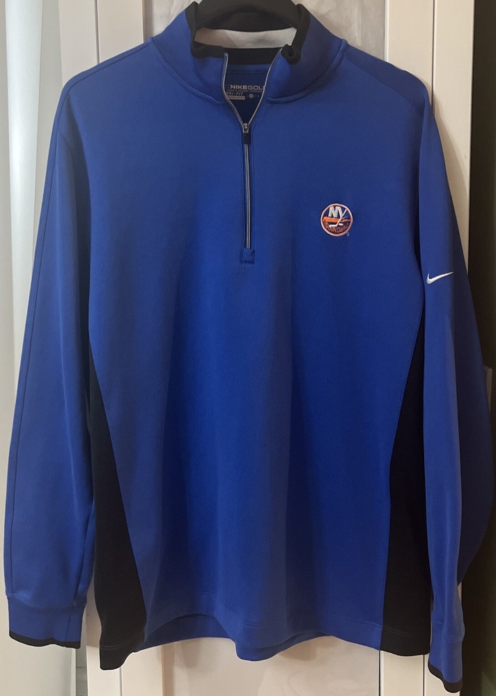 Nike Golf Dri-Fit New York Islanders Men’s Size M Blue 1/4 Zip Pullover Shirt