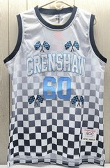 Nipsey Hussle #60 Headgear Classics Crenshaw Checkered Mens XL White Jersey