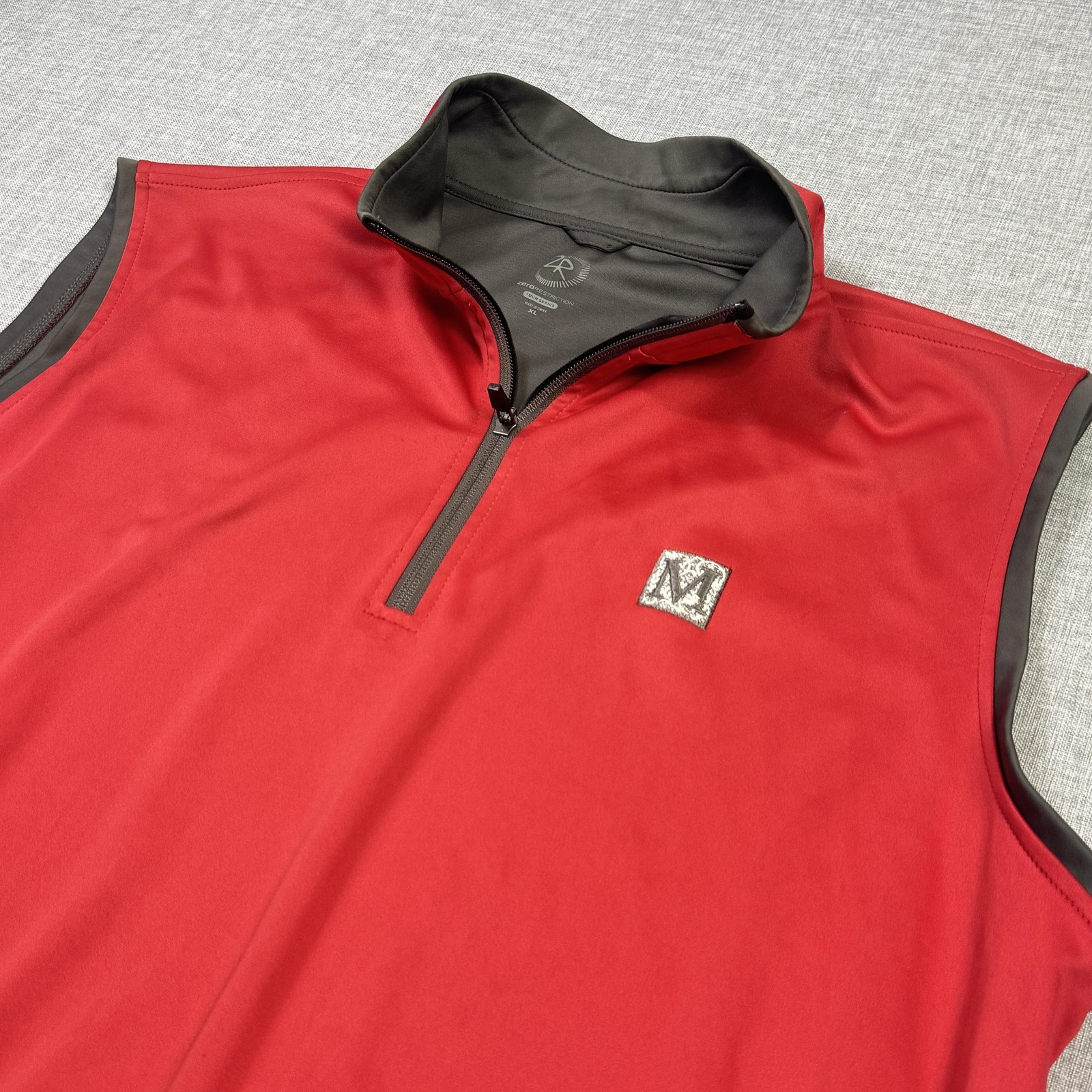 Zero Restriction 1/4 Zip Tour Series Mediterra Golf Club Vest Mens XL Red gallery
