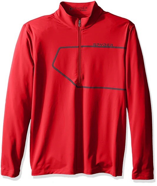 Spyder Commander Therma Stretch T-neck Half Zip Mens Sz XL Base Layer Red Black gallery