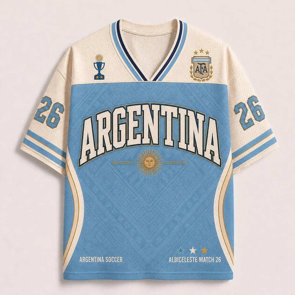 Custom Argentine Soccer Jersey, Argentine Football Shirt, Game Day Outfit