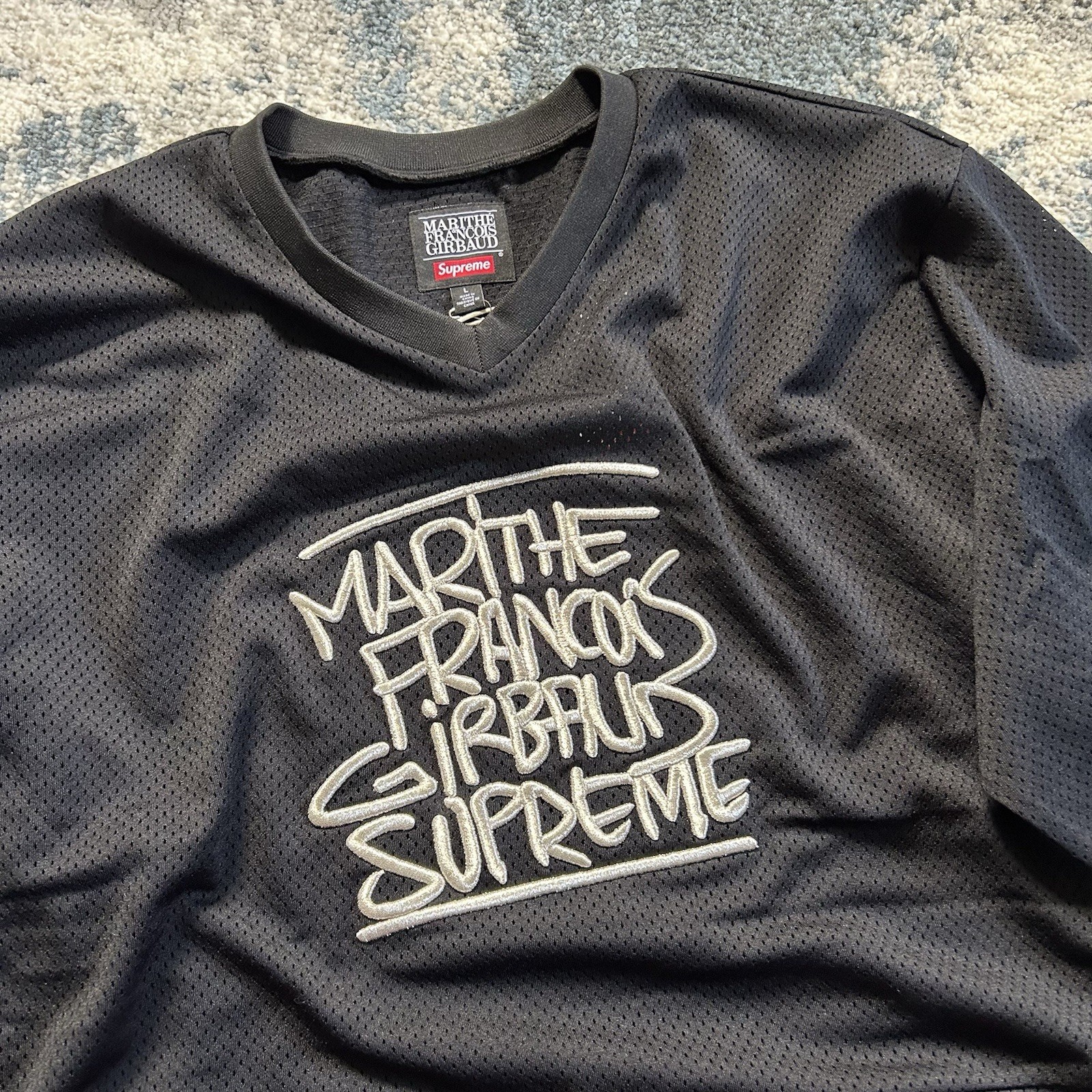 SUPREME x MARiTHÉ FRANÇOiS GiRBAUD POLYMESH iCE HOCKEY JERSEY BLACK CCM STARTER gallery