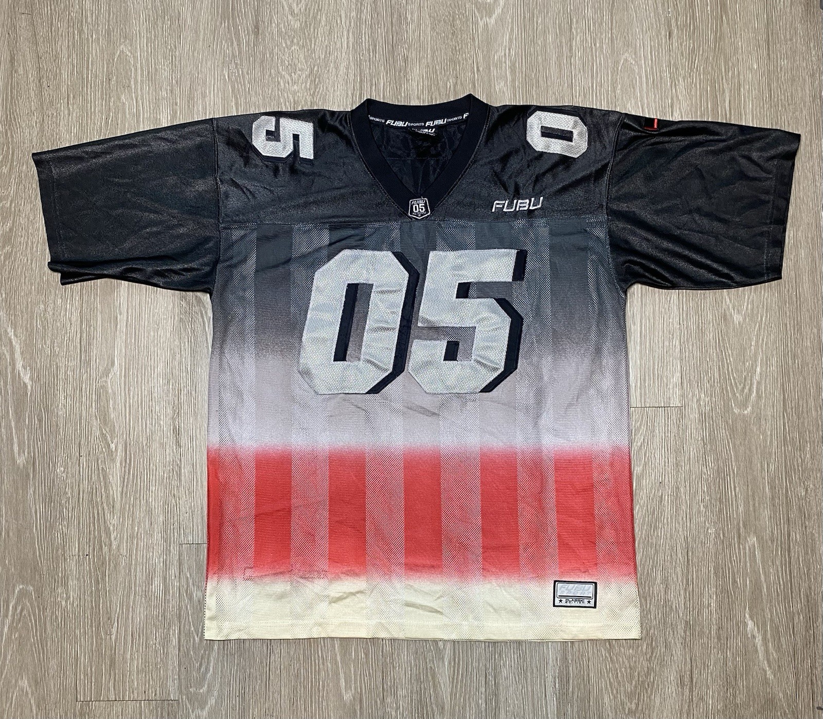 Vintage Authentic FUBU Sport 05 Classic Football Mesh Jersey Men's Size X-LARGE gallery