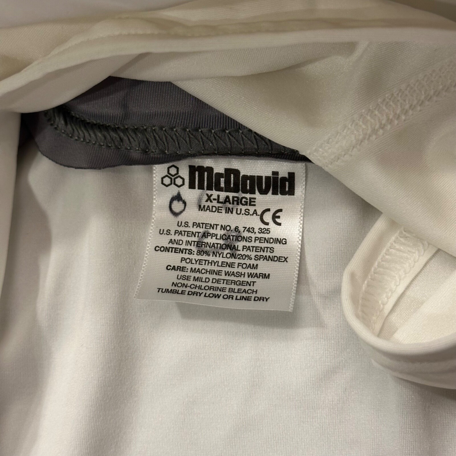 McDavid Men's Padded Compression Tank Top Shirt, Size XL, White gallery