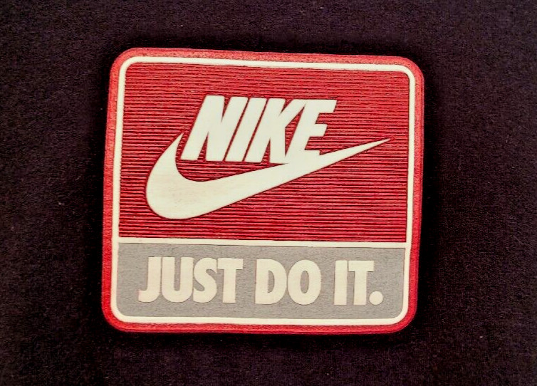 Vtg Nike Men's Tshirt XL Just Do It Rubber Graphic Black SS Crew Neck Black Red gallery