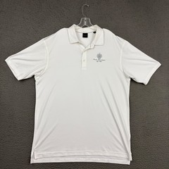 Dunning Golf Polo Shirt Mens 2XL White Trump International Golf Club Embroidered