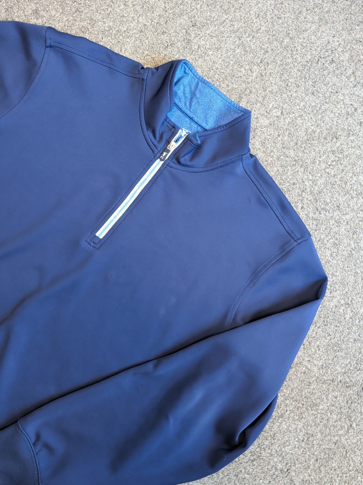 MENS FAIRWAY & GREENE F&G TECH LONG SLEEVE NAVY BLUE 1/4 ZIP PULLOVER SIZE XL gallery