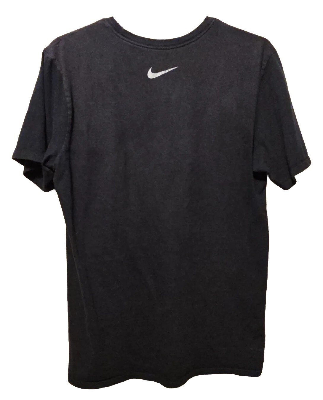 Nike Run T Shirt Athletic Cut Logo Swoosh Printed Active Black Pattern Mens M gallery