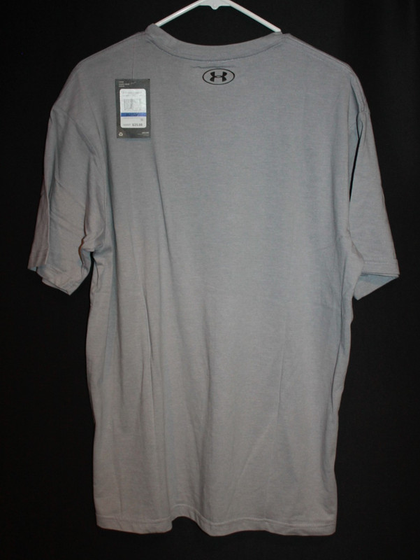 Under Armour UA Boxed Sportstyle Men's Logo T-Shirt Grey Black Size XL NEW gallery