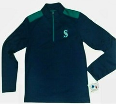 Seattle Mariners Men’s Long Sleeve Fleece ¼ Zip Shirt MLB Genuine Merchandise