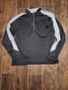 Starter Brand 1/4 Zip Pullover L (42-44) Black & Gray Fleece Long Sleeve 70892 gallery