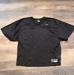 Nike Shirt Mens XL Black Mesh Practice Jersey Athletic Team Swoosh
