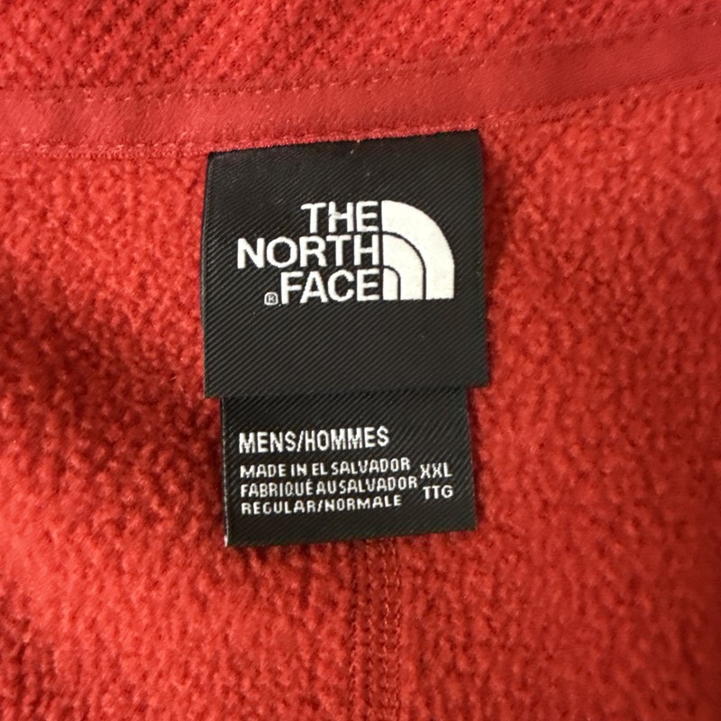 THE NORTH FACE 1/4 Zip Fleece Pullover Red SZ XXL Waffle Knit gallery