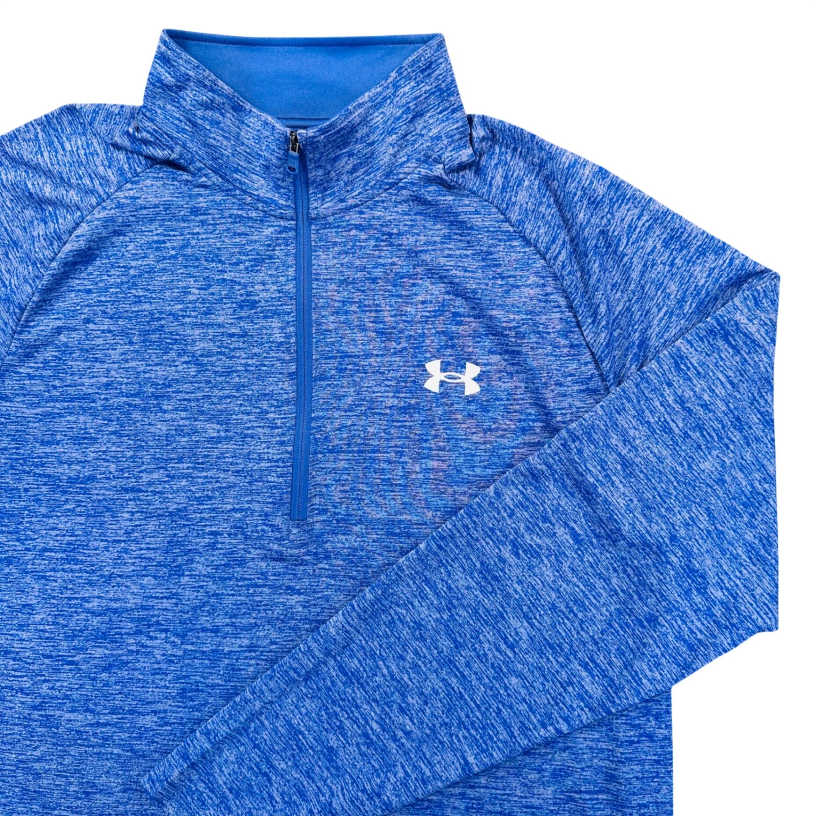 Under Armour Tech 2.0 1/2 Zip Blue Space Dye Pullover Men's XL 1328495-561 Golf gallery
