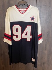 Vintage PJ Mark 94 All Star Football Jersey Black Mens XL 1994