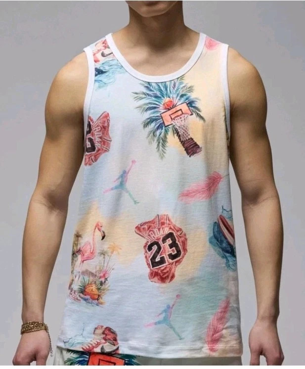 Nike Air Jordan Flight Essentials Tank Top White HJ2403-100 Medium
