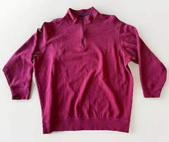 Roundtree & Yorke 1/4 Zip Pullover Shirt Men’s Size 4XT Red Long Sleeve