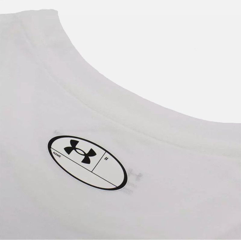 Under Armour Short Sleeve Shirt Men's M L White 1360693 T-Shirt Cotton/Poly gallery