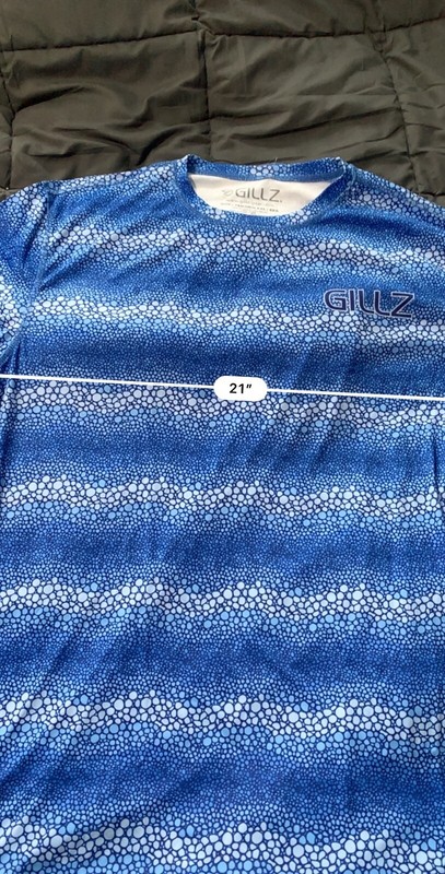 GILLZ LS UV Extreme Sting Ray Pullover Long Sleeve Shirt Blue Men’s 2XL Fishing gallery