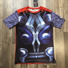 Cody Lundin Compression Shirt XL Marvel Capt America Inspired Armor Graphic NWT