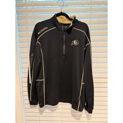 Columbia Golf Colorado Buffaloes Mens XL Black Omni-Wick Quarter Zip Pullover