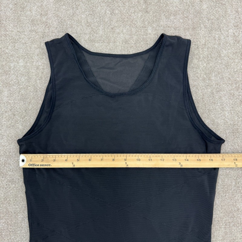 Shein Solid Black Athletic Compression Tank Top Mens Size XL gallery