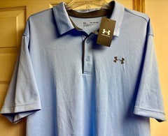 NEW/NWT UNDER ARMOUR Classic Men’s 2XL Short Slv Casual Sport Golf Dress Shirt