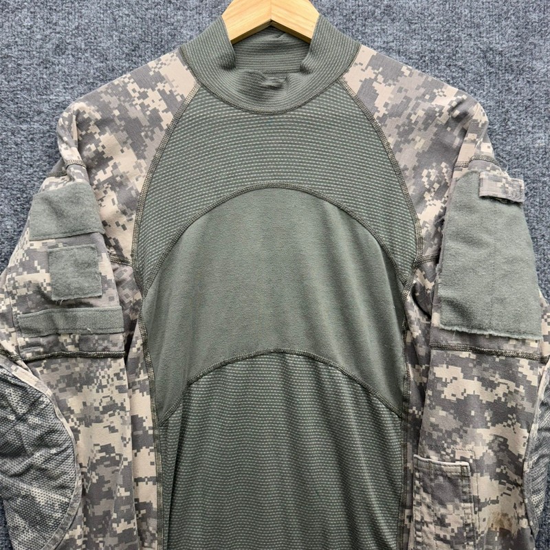 Army Combat Uniform ACU Tactical Shirt Men's Size M Digital Camo Long Sleeve gallery