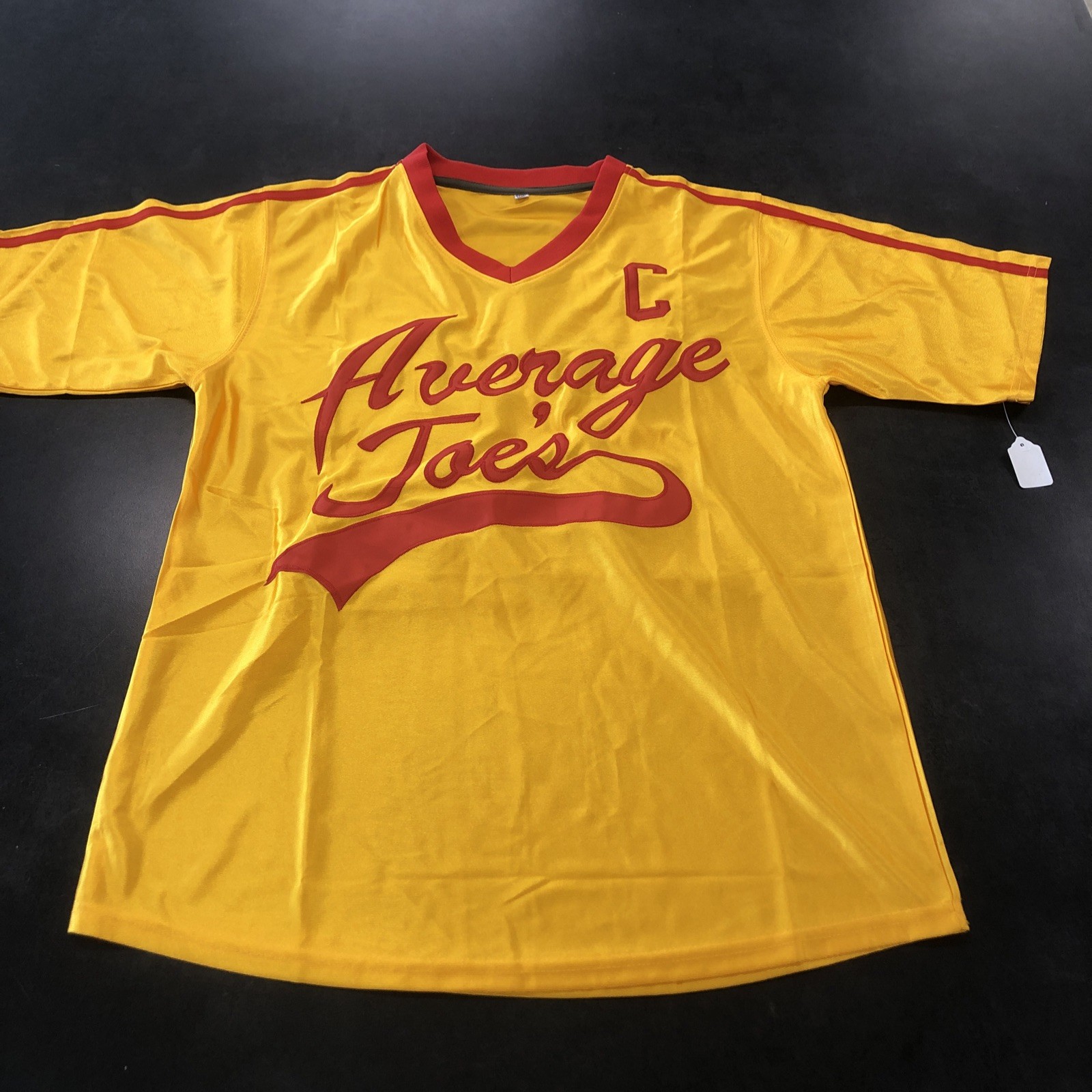 Dodgeball A True Underdog Story-Average Joe's-LAFLEUR Yellow/Red Jersey Size M gallery