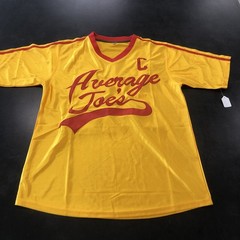 Dodgeball A True Underdog Story-Average Joe’s-LAFLEUR Yellow/Red Jersey Size M
