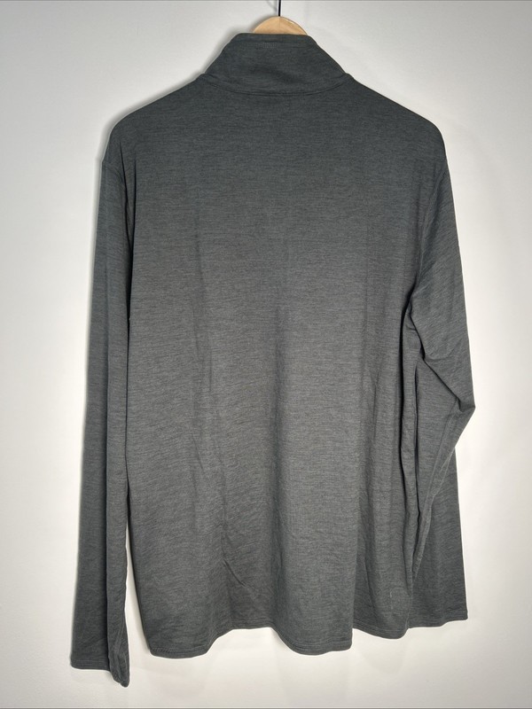 Vuori Ease Performance Half Zip Pullover Shirt Charcoal Heather Men Sz XL gallery