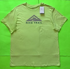 NIKE TRAIN DRI-FIT Short Sleeve T-Shirt Size X-LARGE Light Green w/Gray NEW