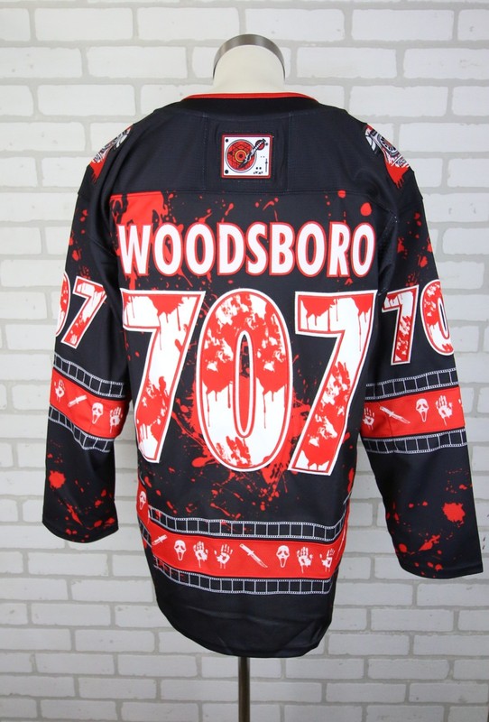 Elev808 DJ Slasher Ghostface Hockey Jersey M Woodsboro 707 Limited Edition EDM gallery