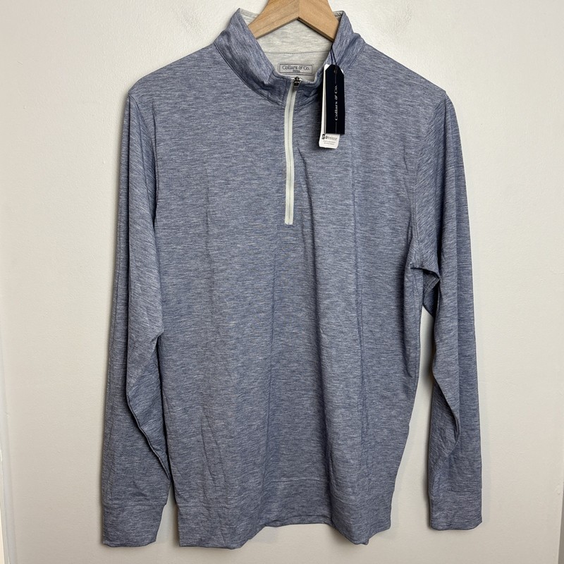 Collars & Co DriRelease Performance 1/4 Zip Pullover Size Small Blue NEW gallery