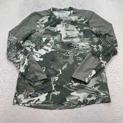 Under Armour Shirt Men Medium Camo Performance Fish Loose Fit HeatGear Stretch