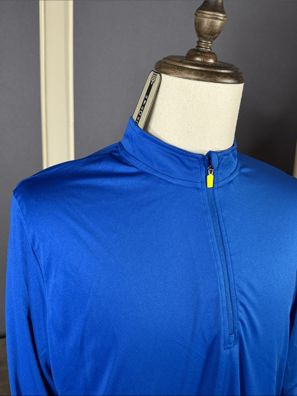 Men's Admiral Athletic Quarter-Zip Pullover Cobalt Blue VaporDraw MEDIUM NWT gallery