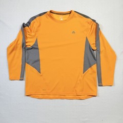 Nike ACG Long Sleeve Shirt Mens XXL Orange Gray NikeFit Performance Outdoor Trai