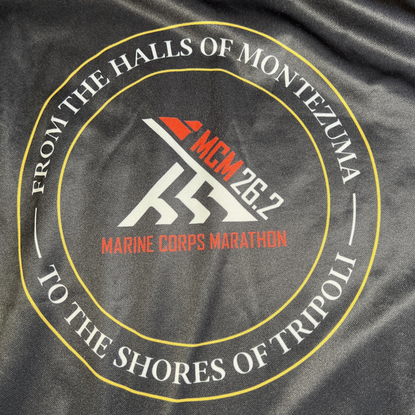 Marine Corps Marathon Long Sleeve 100% Polyester Pullover Shirt Unisex Large gallery