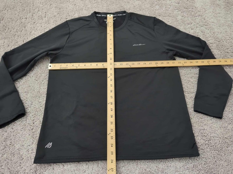 Eddie Bauer Motion Shirt Mens L Black Long Sleeve FreeDry Performance Training gallery