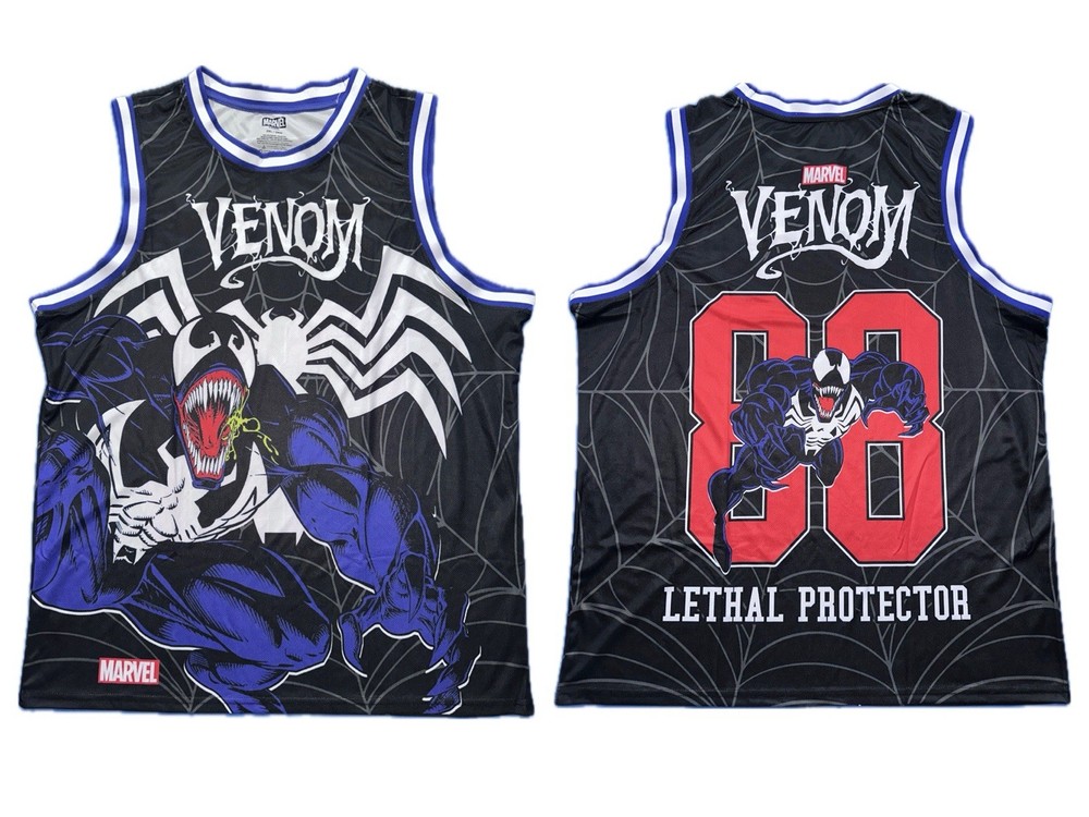 Marvel Venom #88 Lethal Protector Basketball Jersey Mens 2XL New