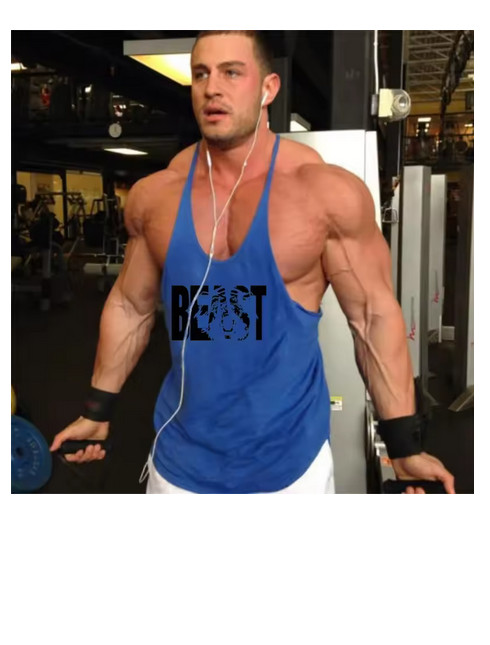 Men Gym Stringer Tank Top Sleeveless Fitness Bodybuilding Vest Suspenders Top gallery