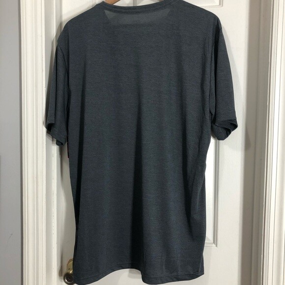 Zone pro gray short sleeve lightweight polyester workout shirt M gallery