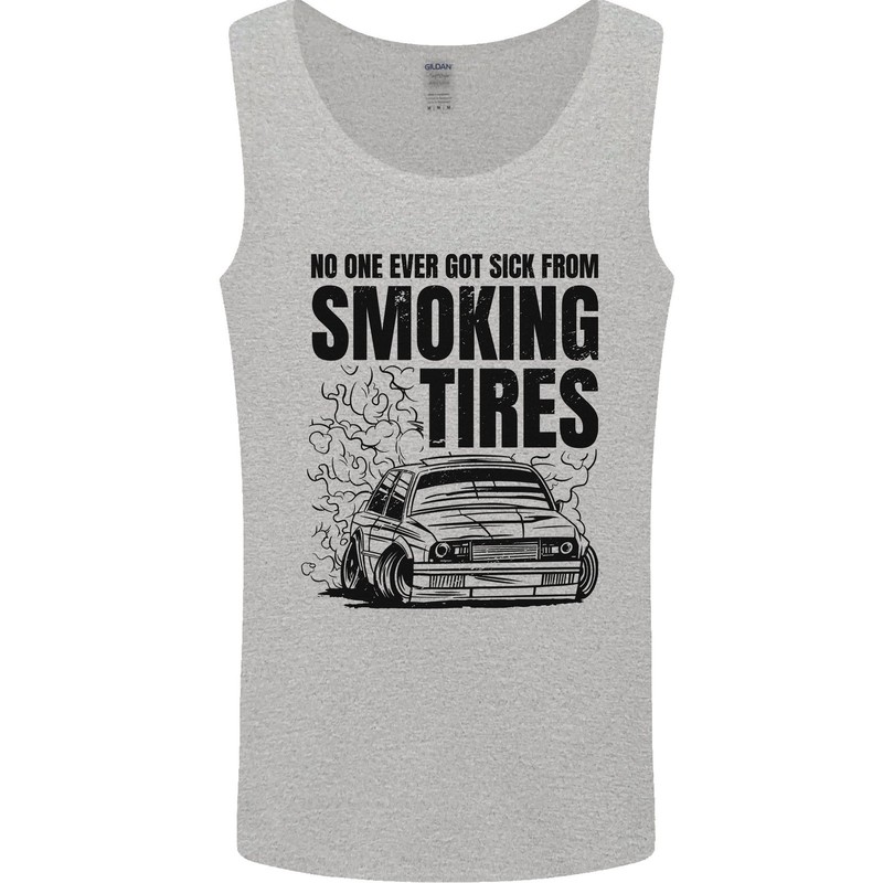 Car Drifting Burning Tires Mens Vest Tank Top gallery